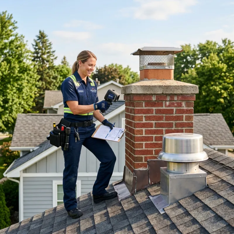 Technician inspecting a Hopetoun roof cavity and ductwork for a dead bird
